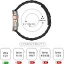 Tasikar Band Compatible with Apple Watch Band 49mm 45mm 44mm 42mm Premium Stainless Steel Metal Replacement Strap Compatible with Apple Watch Ultra 3 2 1 Series 11 10 9 8 7 6 5 4 3 2 1 SE, Black