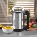 Soup Maker 1.6 L, 4-in-1 Multifunctional Smooth Soup and Chunky Soup Machine Maker with LCD Control Panel, Stainless Steel Electric Hot Soup Maker, 2-5 Servings, Smart Living for Home Use
