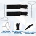 8 Pcs Winter Ice Shelter Accessories Ice Anchors Kit Fishing Tent Anchors Shelter Camping Peg for Winter Fishing Tent (Silver)