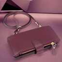 Harryshell Crossbody for Samsung Galaxy S23 FE 5G Case Wallet [8 Card Slots] with [Theft-Scan Blocking],Cash Coin Zipper Pocket Long Shoulder & Wrist Strap for S23Fe (Wine Red)
