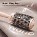AIMIKE Round Hair Brush, 2.1 inch Nano Ion Thermal Ceramic Tech, Large Round Brush for Blow Drying & Styling, Maximum Volume and Shine, Barrel 2.1 inch, for Thick Curly Hair, Unisex
