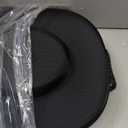 Foeran Travel Hat Case For Cowboy Panama & Fedora Hat, Waterproof & Crush Proof Cowboy Hat Box Wide-brimmed Hats Storage Holder Hat Carrier - Large, Black, 18x16x7 inches
