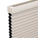 Changshade Cordless Cellular Shades,Blackout Honeycomb Shades for Windows,Pull Down Pleated Blinds,Easy to Install for Indoor Windows and French Doors,Beige Blackout-Color Coordinated,39" w x 64" h