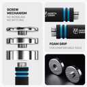 Steel Dumbbells Ultracompact & Adjustable Chrome Dumbbell Set 20lb Pair) with Foam Handles Home Gym Workout (Standard-Finish 20lb×2)