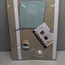 Magnetic Chalkboard Felt Bulletin Board Combination, 32"x24" Large Blackboard & Felt Cork Board Combo, Self-Adhesive Push Pins Vision Board for Home, School and Office