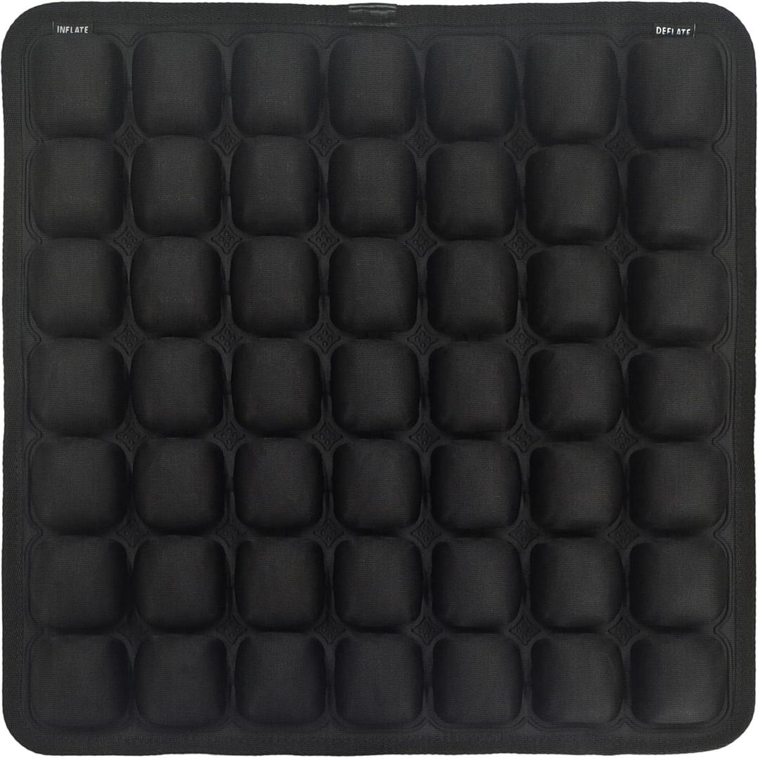 Tusvcupa Comfortable 3D Air Cell Seat Cushion, Air Inflatable Pressure Relief Seat Bolster for Wheelchair, Car, Office, Home Living, Sondur Travel Cushion with Adjustable Firmness (49-Point Cushion)