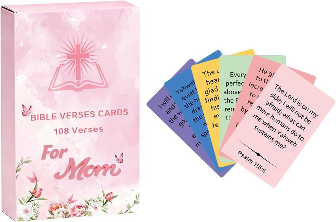 Lapsia Affirmation Cards for Moms – Bible Verse Cards for Emotional Support, Encouragement & Strength, Mothers Day, Birthday Gifts for Mom
