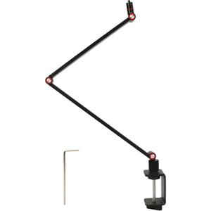 Desktop Projector Stand, Rotatable Foldable Mini Design, Alloy Steel Material, 1/4in Screw for Camera Projector, High Strength Clamp, 360 Adjustable Arm, Load 4.4lb,