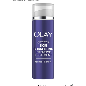 Olay Treatment Cream Intensive Crepey Skin Correcting for Neck & Chest with Retinol24, Vitamin B3 Complex, Deeply Hydrates, Renews & Smoothes Skin, 1.7 fl oz