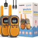 FOREDOM Rechargeable Walkie Talkies for Kids Walkie Talkies Long Range for Boy & Girl Age 3 to 12 Year Old Birthday Toys with Flashlight, 2 Pack