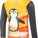 VAYAGER Boys Rash Guard Swim Shirt Long Sleeve for Kids Youth UPF+ 50 Sun Protection Rashguard Water Swimming Fishing Shirts XS