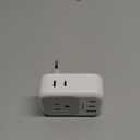 TESSAN European Travel Plug Adapter, Type C Power Adaptor with 4 AC Outlets 3 USB Ports (2 USB C), Europe Outlet Adapter for USA to EU Euro International Italy Iceland Spain France Greece Germany