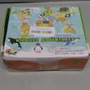 Zippytots 6PCS Safari Animal Figure Toys for Kids 3-5 Realistic Plastic Jungle Animal Figurines African Wildlife Learning Toys for Kids Boys Girls Toddlers