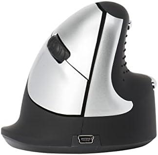 R-Go Tools Wireless Vertical Ergonomic Mouse, Medium, Right Hand, Black