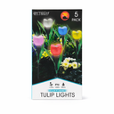 Bytech 5-Pack Solar Powered Tulip Stake