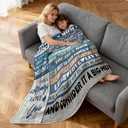 pinata Gifts for Mom Blanket, Mom Gifts for Mothers Day from Daughter Son, Anniversary Birthday Gift for Moms, Teen Moms Blanket for Mothers Day, Valentines, Mother's Gift Blue Blankets 50"X60"