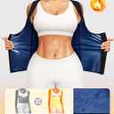 Junlan Sauna Suit for Women Waist Trainer Vest for Women Sweat Tank Top Shaper for Women with Zipper, L
