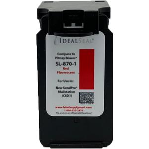 IDEALSEAL Replacement Postage Ink for SL-870-1 Red Ink Cartridge for New SendPro Mailstation (CSD1) (1 Pack)
