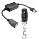 DC 5V USB Wireless Remote Control Switch 433MHz Wireless Radio Frequency Switch LED Light Small Motor Bar Light Reading Light Hair Dryer (1 Transmitter and 1 Receiver)