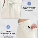 baleaf Womens 12" Long Bermuda Shorts Knee Length Cotton Athletic Shorts Sweat Casual Lounge Walking Summer (M)