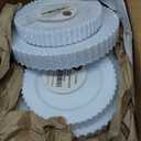 PLASTICPRO 32 Piece Combo Plastic Dinner Plates Disposable Plastic Fancy Heavy Duty Party Dishes 7 inch and 10 inch, White Beaded