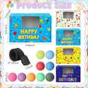 Capoda 4 Sets Birthday Swing Shaking Balls Game Set Twerk Balls Game Set for Birthday Party with Cardboard Boxes Belt 40 Ball Novelty Shake Box Activity for Adults Large Group Indoor Outdoor