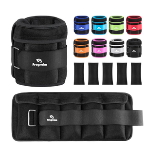 Fragraim Adjustable Ankle Weights 5 lbs each( 10 lbs pair) with Removable Weight for Jogging, Gymnastics, Aerobics, Physical Therapy