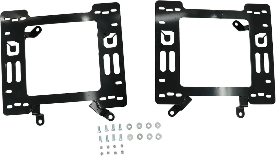 1 Pair Heavy-Duty 5mm Racing Seat Bracket Adapter for Ford Mustang Mustang & Cobra 1978-1998 Driver & Passenger