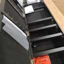 CHARMAID 360° Swivel Jewelry Armoire with Full Length Mirror, Standing Lockable Jewelry Cabinet Organizer, Large Storage Capacity, Inside Makeup Mirror, Back Storage Shelves (Black)