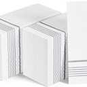 400 Pack Paper Dinner Napkins, Absorbent Paper Napkins, Premium Quality Guest Towels, 2-Ply Disposable Hand Towels for Kitchen, Events, Parties or Events (Silver)