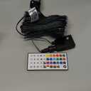 HOME LIGHTING 66ft Christmas Decorative Mini Lights, 200 LED RGB Changing 8 Functional Green Wire Fairy Halloween Lights with Remote Timer, Plug in Indoor Outdoor Xmas Wedding Party Decor