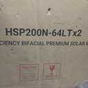 HQST 400W Solar Panel, 2 * 200W, N-Type, Bifacial, 16BB, 25.4% Efficiency,