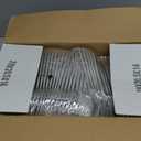 Rubtlamp 100Pcs Plastic Dessert Plates 7.5inch,100Pcs Disposable Silver Forks,White Plastic Plates With Silver Rim, Small Plastic Plates,Dessert Plates With Forks for Appetizer Cake