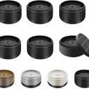 Furniture Risers Bed Risers Heavy Duty 1 inch, 2 inch, 3 inch, 4 inch Round Adjustable Bed Lifts Riser for Desk Legs Table Couch Sofa Chair Refrigerator Washing Machine (1 Inch, Black, 6 Pack)