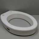 Carex Toilet Seat Riser, Elongated Raised Toilet Seat Adds 3.5 inches to Toilet Height, for Assistance Bending or Sitting, 300 Pound Weight Capacity Toilet Riser