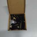 M3-0.5 x 6mm Button Head Torx Tamper Resistant Machine Screws, 304 Stainless Steel, Black Coated, Security Pin-in Drive Bit Included, 300-pack