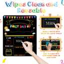 3 x Double-Sided First Day of School and Last Day of School Chalkboard Sign, 12 x 10 inches, Wooden, Reusable, for Kids, Preschool, Kindergarten, 1st Grade (Black, 10 * 12")