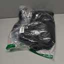 Bebonnie Womens Tops Dressy Casual Ruffle 3/4 Sleeve Henley V Neck Chiffon Blouses with Buttons (XX-Large, Black)