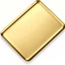 Small Gold Tray Stainless Steel, 8x6 Inch Rectangular Decorative Catchall Tray for Jewelry Perfume Keys, Home Decor Vanity Tray for Bathroom Kitchen Bedroom Organizer