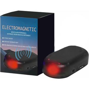 0BtunkIMQH Electromagnetic Molecular Interference Antifreeze Snow Removal Instrument for Car, Winter Ice Prevention Device, USB Rechargeable, Pack Of 2