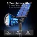 6 Pack Solar Lights Outdoor Waterproof IP65,Warm White Light,2 Lighting Modes,Solar Powered Spotlights for Yard Garden Solar Spot Lights for Flag Landscape Auto On/Off