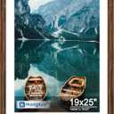 Hongkee 19x25 Frame, Rustic Brown Wood Style, Wall Mounting