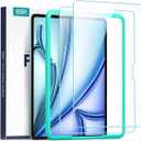 ESR 1 Pack Screen Protector for iPad Air 11 Inch M4/M3/M2 2026/2025/2024 (8th/7th/6th Generation), 9H Tempered Glass with Alignment Frame, Anti-Scratch, Bubble Free, HD Clarity, Apple Pencil Support