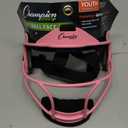 Champion Sports Steel Softball Face Mask  Durable Fielders Mask for Youth & Adults, Multiple Colors for Practice & Games (Pink)