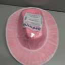 Bedwina Pink Cowgirl Hat for Women & Girls - Felt Western Cowboy Hat with White Trim & Adjustable Chin Strap - Bachelorette, Dress-Up, Rodeo, Costume Accessory, Party Favor, Themed Events (Pink)