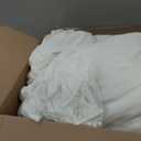 AIKASY White Comforters Twin Size Set, Vintage Boho Chic Farmhouse Bedding Sets Shabby Ruffle Queen Bed Comforter Bedding 3PCS1 Comforter and 2 Pillowcases