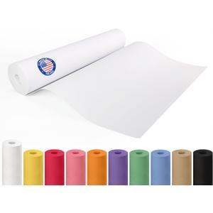 Extra White Offset Kraft Paper Roll 18" x 1200" (100 ft) USA-Made 50lb Premium Eco Paper, Brighter-Than-Standard White Ideal for Packing, Wrapping, Arts & Crafts, School Projects by IDL Packaging