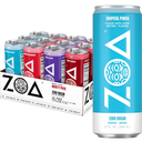 ZOA Zero Sugar Energy Drinks, Variety Pack - Sugar Free with Electrolytes, Healthy Vitamin C, Amino Acids, Essential B-Vitamins, and Caffeine from Green Tea - 12 Fl Oz (12-Pack) | Better for You Sugar Free Energy Drink with Plant Based Caffeine, Electrolytes, Vitamin B and C helping support hydration, BB 09-06-26