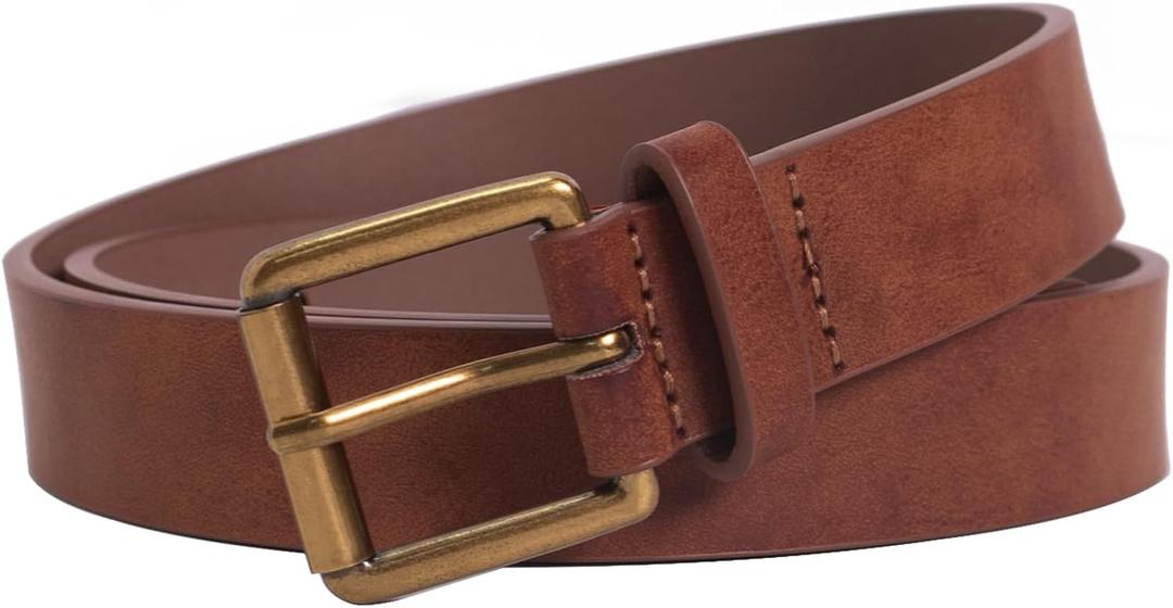 Womens Belts Leopard Print Belt for Women Genuine Suede Leather Waist Belts for Jeans (Purple, L)