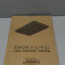 Bamber Wood Serving Tray Wooden Decorative Coffee Tea Platter Black Walnut 15.3 x 11.4 Inches